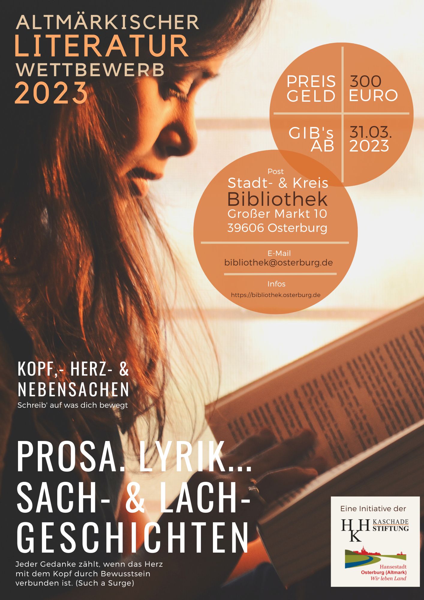 Plakat Literatur-Nachwuchspreis 2023